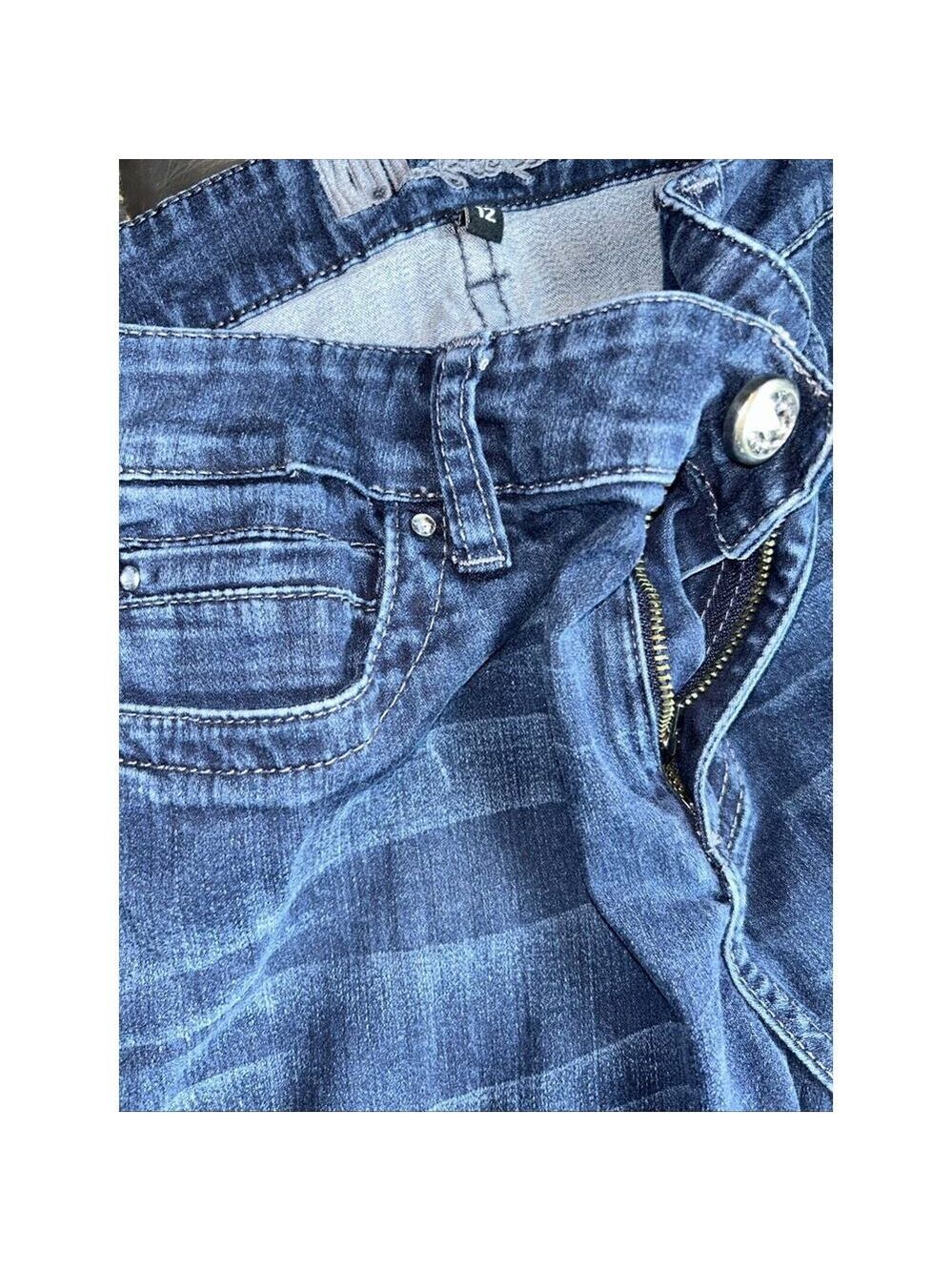 Women’s Kut from Kloth Farrah Baby Boot Denim jeans Size 12 Blue Streetwear - Picture 3 of 10
